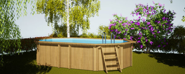 Piscine hors sol bois